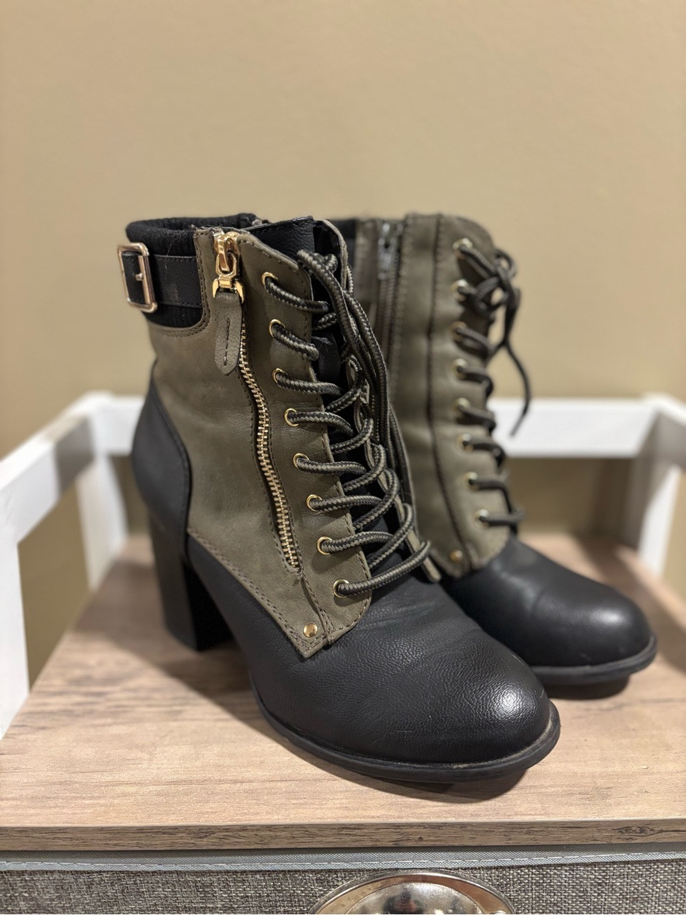 Lace up boots